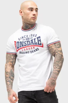 Мужская белая футболка GAVRENE Белый M Lonsdale 117673
