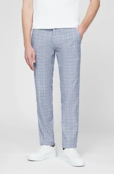 Мужские синие чиносы в клетку Синий 32-32 Pierre Cardin PC.-C3 33750.1044