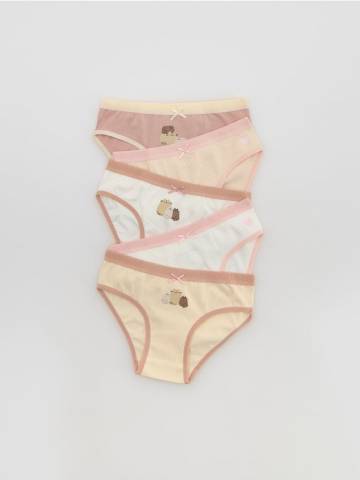 Reserved - Труси бавовняні Pusheen 5 шт. - кремовий - 827GX-01X Reserved - Труси бавовняні Pusheen 5 шт. - кремовий - 827GX-01X