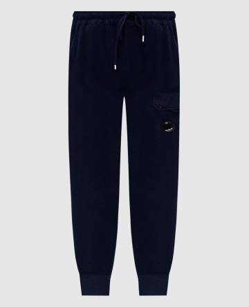 Синие джогеры с логотип патч