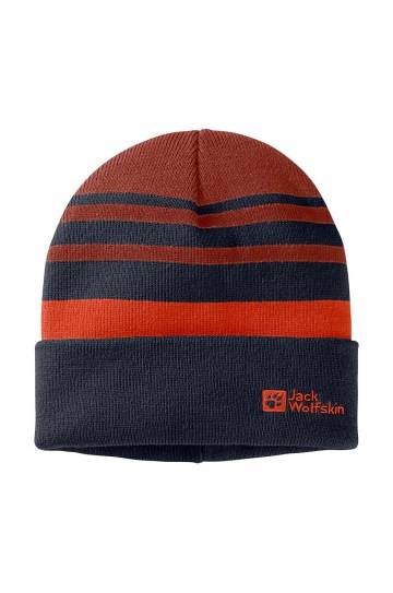 Детская шапка Jack Wolfskin STRIP NIT цвет синий Детская шапка Jack Wolfskin STRIP NIT цвет синий