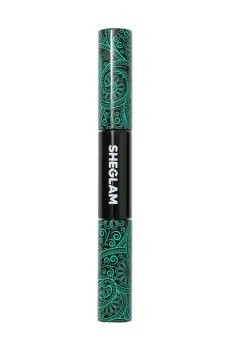 Двойная тушь для ресниц Sheglam All-in-One Volume & Length Mascara для удлинения и объема, Black, 8 г