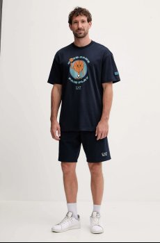 Хлопковые шорты EA7 Emporio Armani