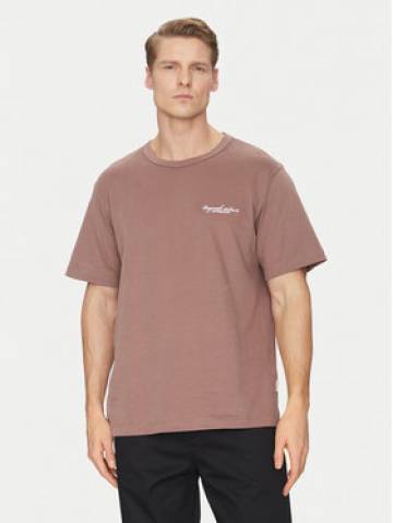Jack&Jones Футболка Boston 12272968 Коричневий Relaxed Fit Jack&Jones Футболка Boston 12272968 Коричневий Relaxed Fit
