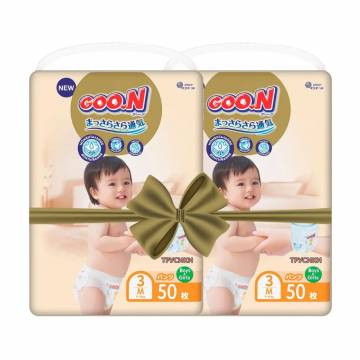 Трусики-подгузники Goo.N Premium Soft размер 3M (7-12 кг), 2*50 шт Трусики-подгузники Goo.N Premium Soft размер 3M (7-12 кг), 2*50 шт