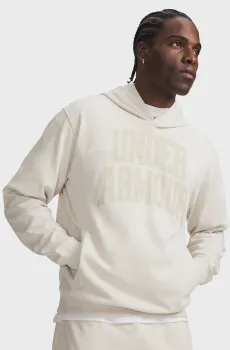 Мужское белое худи UA Rival LW Graphic Hoodie-WHT Белый XL Under Armour 6014686-110