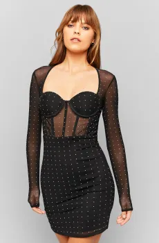 Женское черное платье Черный S Tally Weijl SDRPEWEST