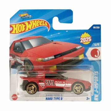Базовый автомобиль Hot Wheels Hako Type D, красный, от 3 лет, 11*3.5*11 см (5785)