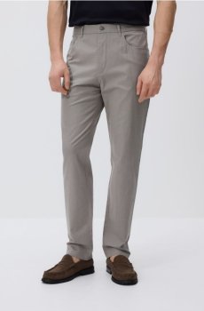 Reserved - Бавовняні штани slim fit - кавовий - 8345H-84M