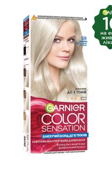 Стойкая крем-краска для волос Garnier Color Sensation S9 Блестящий блонд, 110 мл