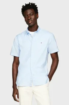 Мужская голубая рубашка FLEX POPLIN RF Голубой S Tommy Hilfiger MW0MW33809