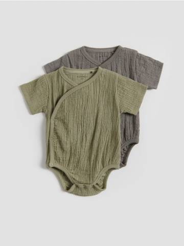 Reserved - Структурний боді 2 шт. - пильно-зелений - 4798S-97X