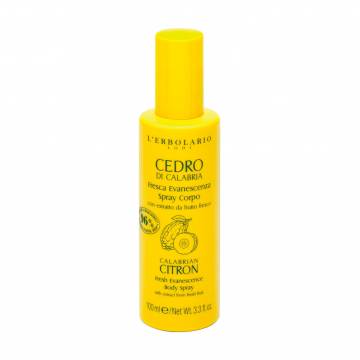 Освежающий спрей для тела LErbolario Calabrian Citron Fresh Evanescence Body Spray Калабрийский цитрон, 100 мл Освежающий спрей для тела LErbolario Calabrian Citron Fresh Evanescence Body Spray Калабрийский цитрон, 100 мл