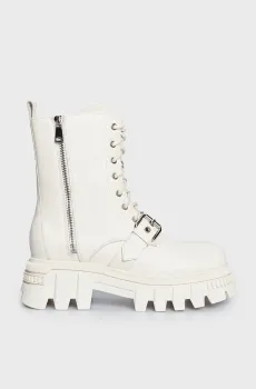 Женские белые кожаные ботинки Athabasca Белый 36 PRPY PRFPT0027W