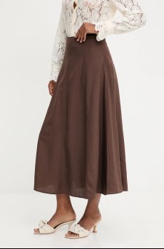 Юбка со льном Answear.LAB