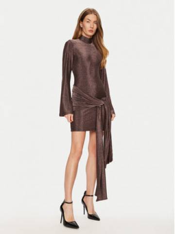 BARDOT Коктейльна сукня 59556DB Коричневий Slim Fit BARDOT Коктейльна сукня 59556DB Коричневий Slim Fit