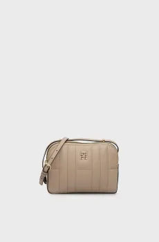 Женская бежевая сумка TH FEMININE CONV CAMERA BAG Бежевый ONESIZE Tommy Hilfiger AW0AW17453