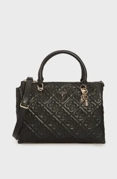 Женская черная сумка с узором ADELASIA Черный ONESIZE Guess HWQL9658060