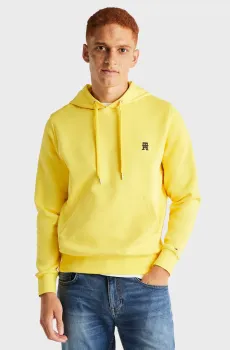 Мужское желтое худи MONOGRAM IMD Желтый XL Tommy Hilfiger MW0MW33646