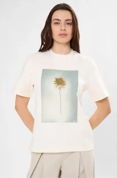 Женская белая футболка Белый S BOSS 50563277;118