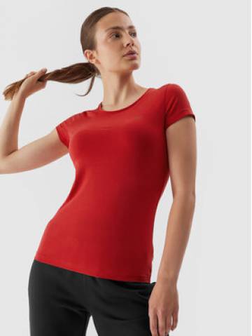 4F Футболка 4FAW23TTSHF0906 Червоний Slim Fit 4F Футболка 4FAW23TTSHF0906 Червоний Slim Fit