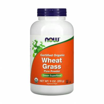 Пророщенная пшеница NOW foods Wheat Grass в порошке, 255 г Пророщенная пшеница NOW foods Wheat Grass в порошке, 255 г