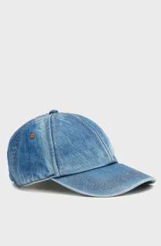 Мужская синяя джинсовая кепка C-LIB-2 Синий XS Diesel A09041 0QWTU