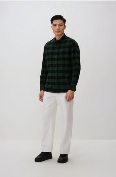 Reserved - Картата сорочка regular fit - зелений - 078DO-77P