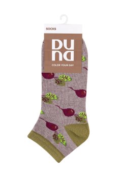 Носки универсальные Duna 5644 короткие, темно-бежевые, размер 21-23