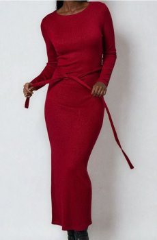 Трикотажна сукня - червоний