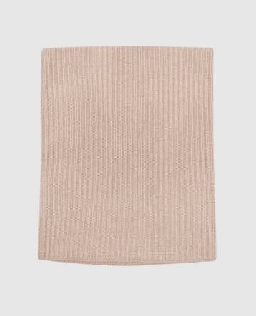 Бежевый баф London из кашемира