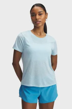 Женская голубая футболка UA Launch Camo Shortsleeve Голубой S Under Armour 1386337-494