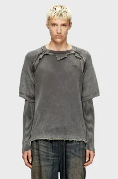 Мужской темно-серый лонгслив K-PETRO Серый S Diesel A18898 0NKCQ