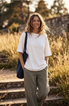 Бавовняна футболка basic - білий