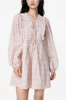 Reserved - Сукня міді з запахом на декольте - різнобарвний - 874KI-MLC