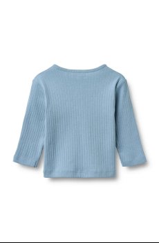 Хлопковый лонгслив для младенцев Wheat