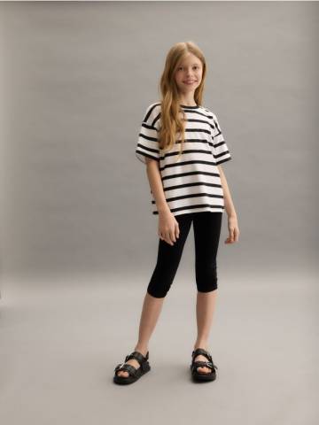 Reserved - GIRLS` TROUSERS - чорний - 853CY-99X Reserved - GIRLS` TROUSERS - чорний - 853CY-99X
