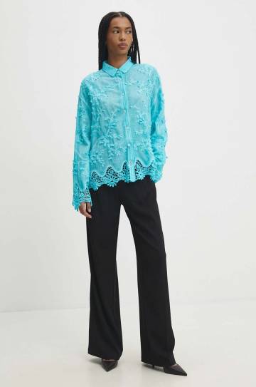 Хлопковая рубашка Answear Lab женская relaxed классический воротник Хлопковая рубашка Answear Lab женская relaxed классический воротник