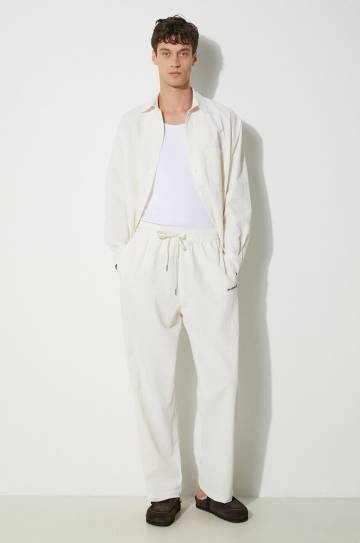 Рубашка MKI MIYUKI ZOKU Seersucker Dress Shirt мужская цвет бежевый regular классический воротник SEERSUCKER.DRESS.SHIRT Рубашка MKI MIYUKI ZOKU Seersucker Dress Shirt мужская цвет бежевый regular классический воротник SEERSUCKER.DRESS.SHIRT