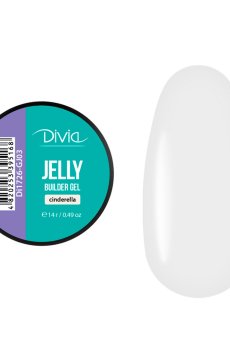 Гель для наращивания ногтей Divia Jelly Builder Gel GJ03 Cinderella, 14 г
