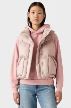 Женский пудровый пуховый жилет Розовый M Levi’s® A8526;0007