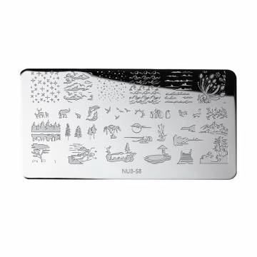 Пластина для стемпинга NUB Stamping Plate S-8 Пластина для стемпинга NUB Stamping Plate S-8