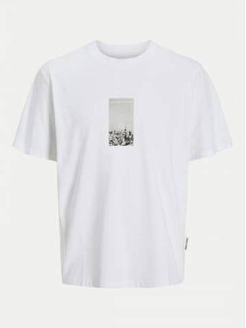 Jack&Jones Футболка Pacer Photo 12273775 Білий Relaxed Fit Jack&Jones Футболка Pacer Photo 12273775 Білий Relaxed Fit