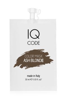 Тонирующая маска для волос IQ code Color Mask Пепельно-русый (Ash Blondе), 30 мл