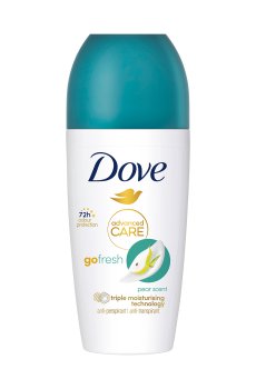 Шариковый антиперспирант Dove Go Fresh Pear & Aloe Vera 72h с ароматом груши и алоэ вера, 50 мл