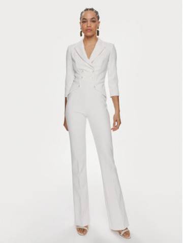 Elisabetta Franchi Комбінезон TU-009-41E2-V580 Білий Regular Fit Elisabetta Franchi Комбінезон TU-009-41E2-V580 Білий Regular Fit