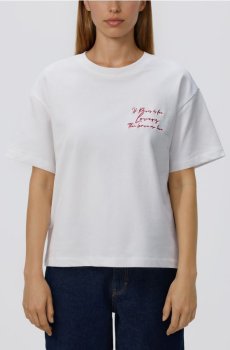 Reserved - Футболка з вишивкою - кремовий - 180HT-01X