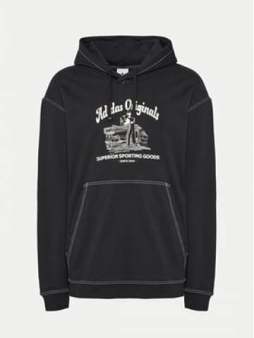 adidas Світшот Wabash JP4483 Чорний Loose Fit adidas Світшот Wabash JP4483 Чорний Loose Fit