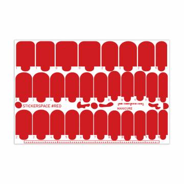 Наклейки для дизайна ногтей StickersSpace Red (223112) Наклейки для дизайна ногтей StickersSpace Red (223112)