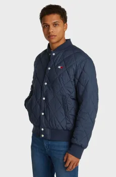 Мужской темно-синий бомбер TJM QUILTED BOMBER Синий S Tommy Jeans DM0DM20699